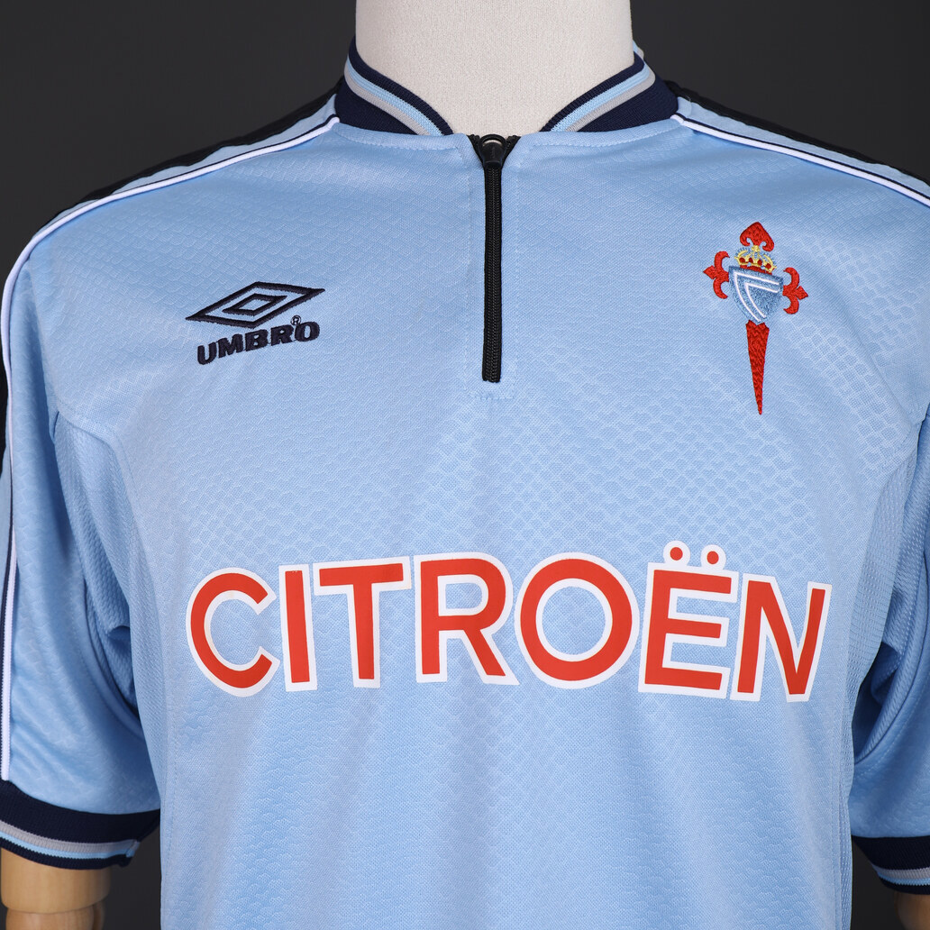 Celta de Vigo 1999/00 Home Retro Jersey – Vintage Replica Football Soccer Shirt – Size S–XXL