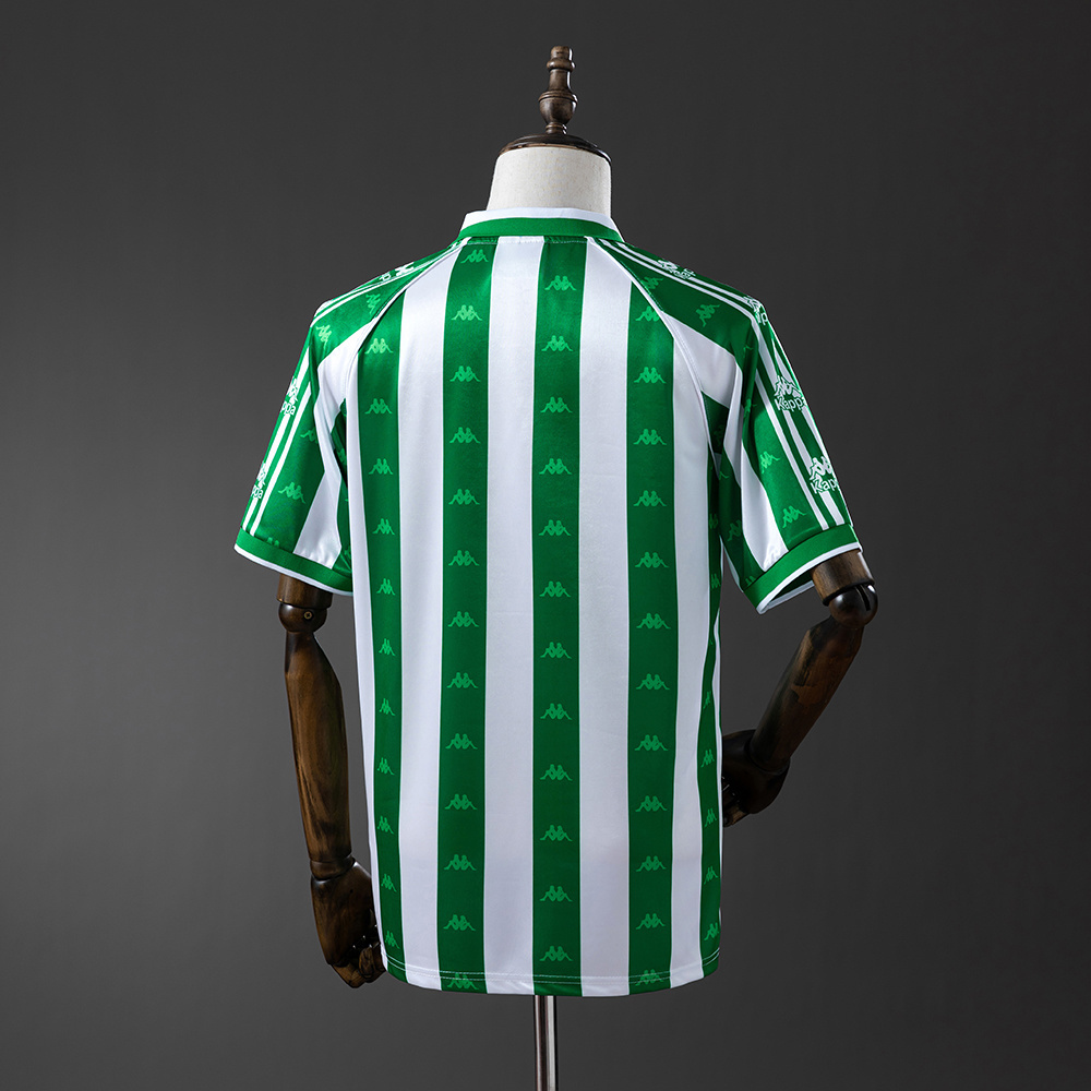Real Betis 1995/97 Home (With or Without Sponsor) Retro Jersey – Vintage Replica Football Soccer Shirt – Size S–XXL