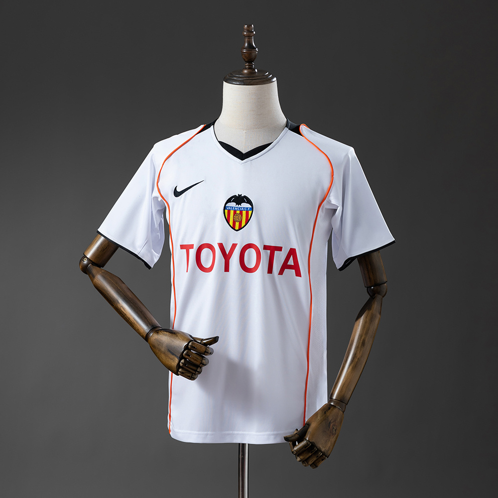 Valencia 2004/05 Home Retro Jersey – Vintage Replica Football Soccer Shirt – Size S–XXL