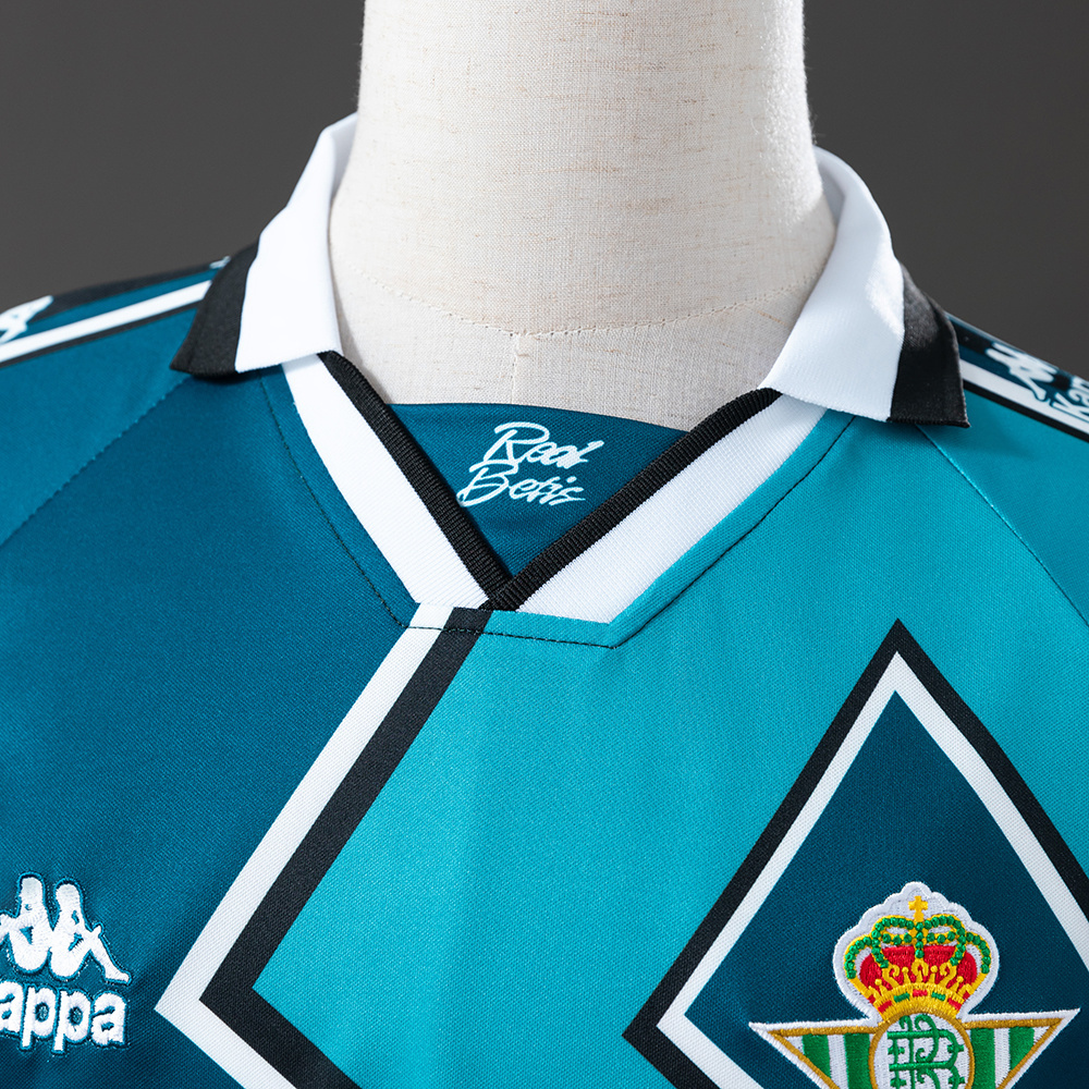 Real Betis 1995/97 Away Long Sleeve Retro Jersey – Vintage Replica Football Soccer Shirt – Size S–XXL