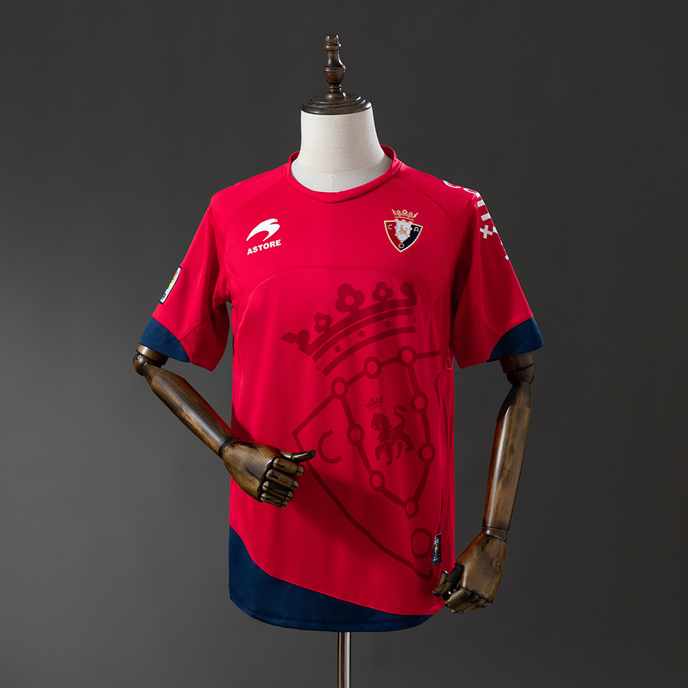 Osasuna 2010/12 Home Retro Jersey – Vintage Replica Football Soccer Shirt – Size S–XXL