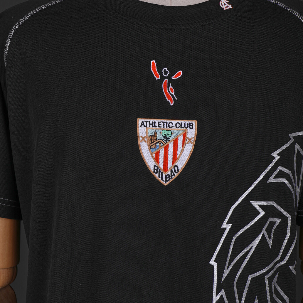 Athletic Club Bilbao 2005/08 Black Retro Jersey – Vintage Replica Football Soccer Shirt – Size S–XXL