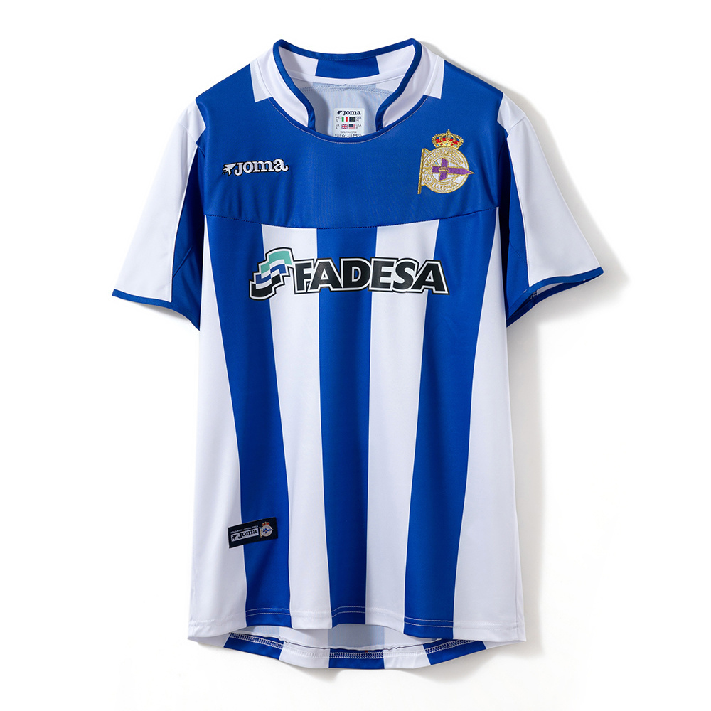 Retro Real Deportivo La Coruña 2003/04 Home Jersey – Vintage Replica Football Soccer Shirt – Size S–2XL
