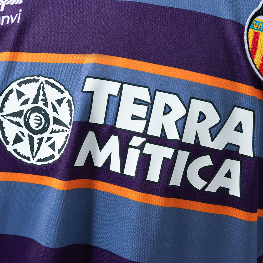 Valencia 1999/00 Third Retro Jersey – Vintage Replica Football Soccer Shirt – Size S–XXL