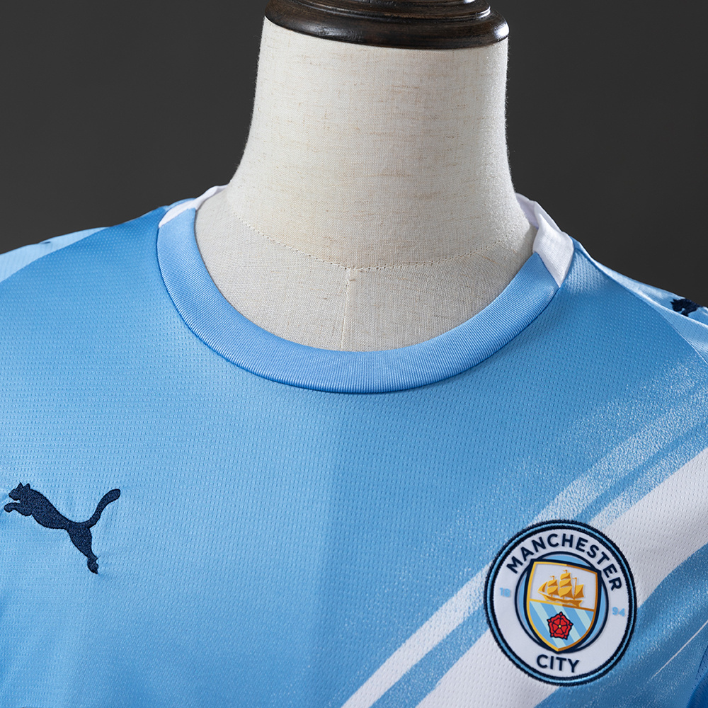 Manchester City 25/26 Home Long Sleeve Jersey – Replica Football Soccer Shirt – Size S–4XL