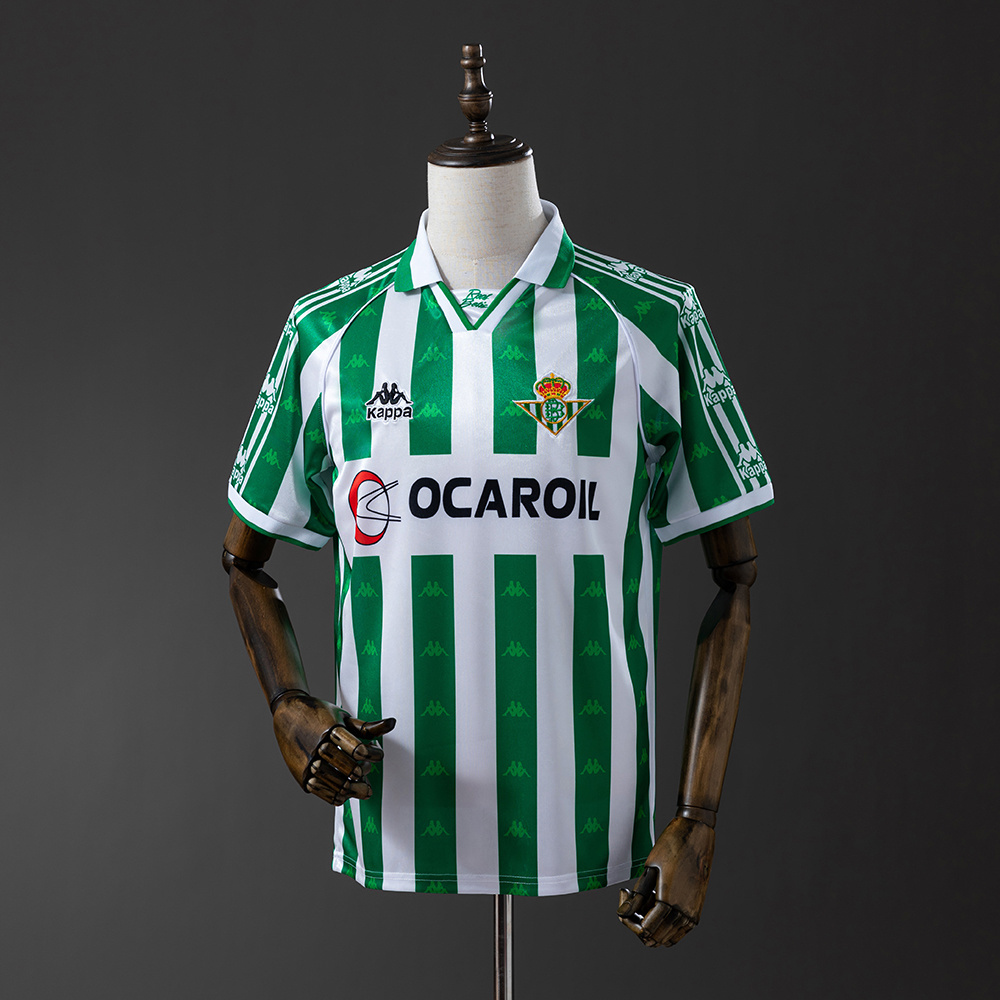 Real Betis 1995/96 Home Retro Jersey – Vintage Replica Football Soccer Shirt – Size S–XXL