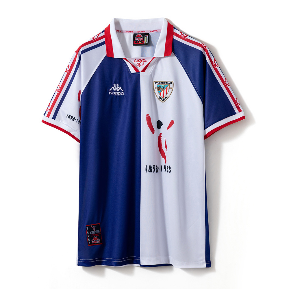 Athletic Club Bilbao 1997/98 Away Retro Jersey – Vintage Replica Football Soccer Shirt – Size S–2XL