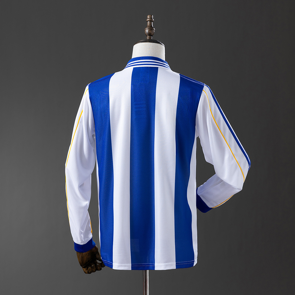 Retro Deportivo La Coruña 1999/00 Home Long Sleeve Jersey – Vintage Replica Football Soccer Shirt – Size S–XXL