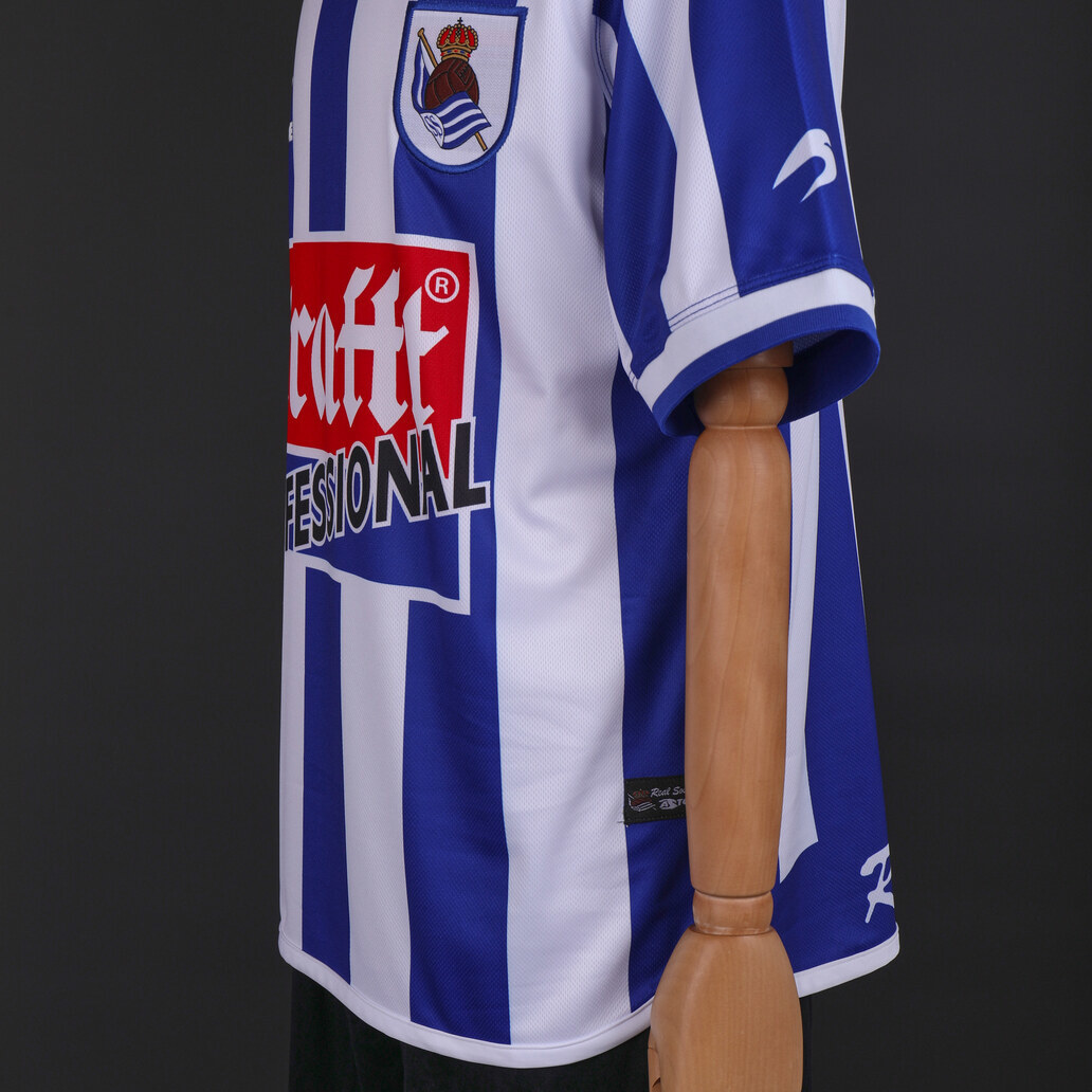 Real Sociedad 2002/03 Home Retro Jersey – Vintage Replica Football Soccer Shirt – Size S–XXL