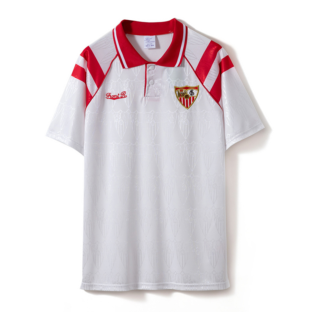 Retro Sevilla 1992/93 Home Jersey – Vintage Replica Football Soccer Shirt – Size S–2XL