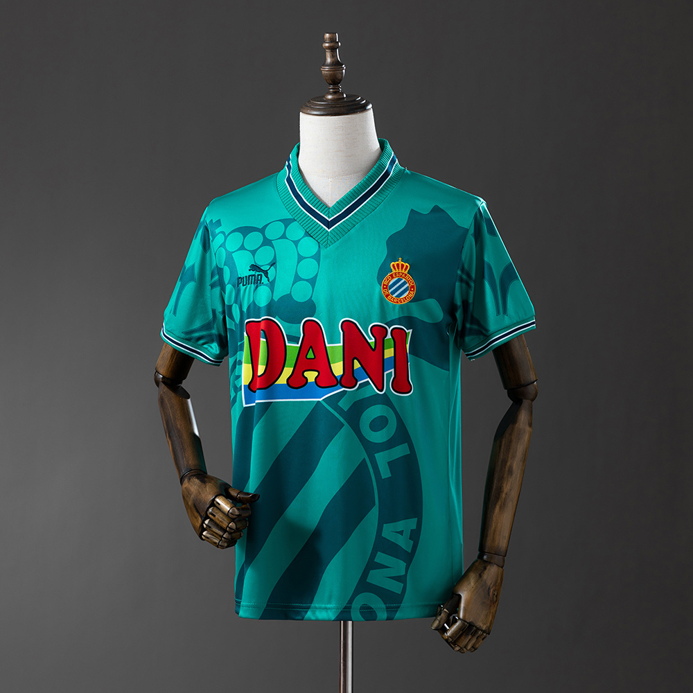 Retro RCD Espanyol 1996/97 Second Away Jersey – Vintage Replica Football Soccer Shirt – Size S–XXL