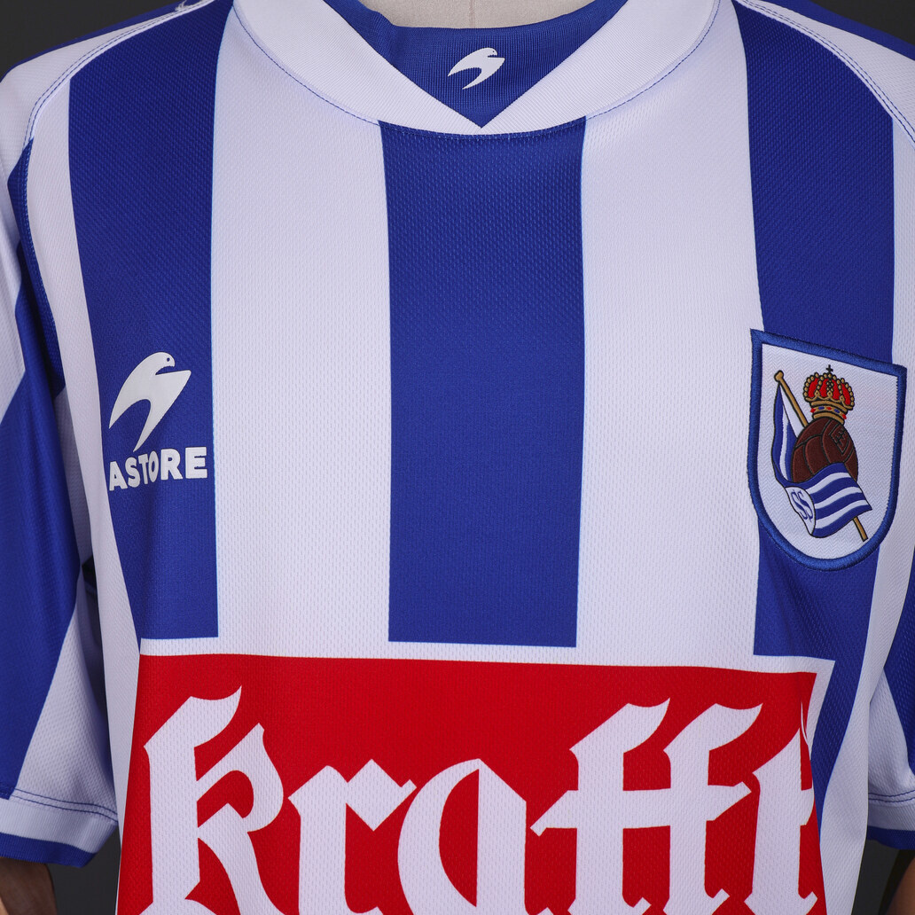 Real Sociedad 2002/03 Home Retro Jersey – Vintage Replica Football Soccer Shirt – Size S–XXL