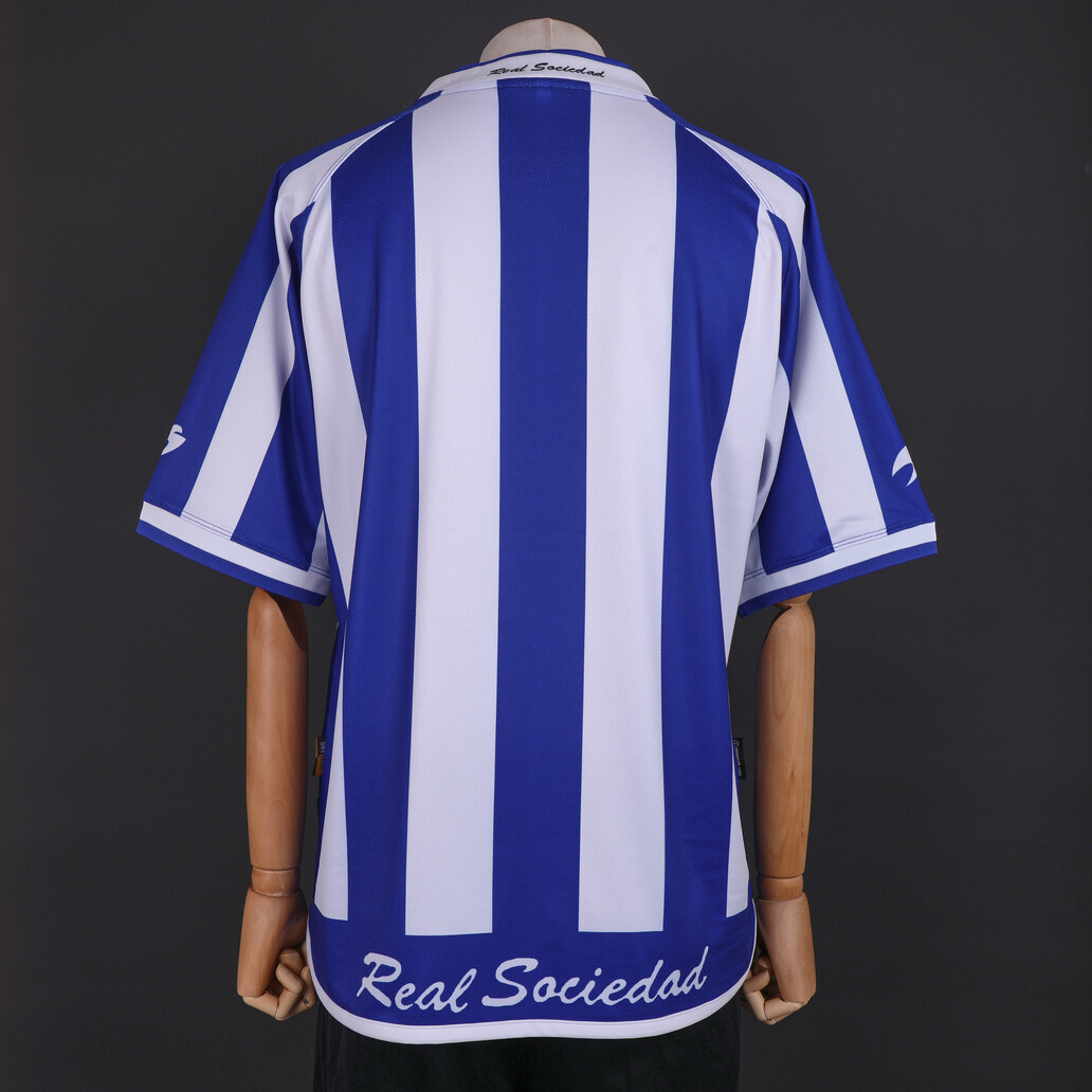 Real Sociedad 2002/03 Home Retro Jersey – Vintage Replica Football Soccer Shirt – Size S–XXL