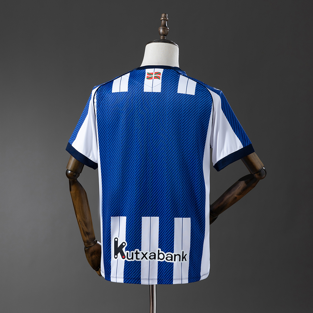 Real Sociedad 25/26 Home Jersey – Replica Football Soccer Shirt – Size S–4XL