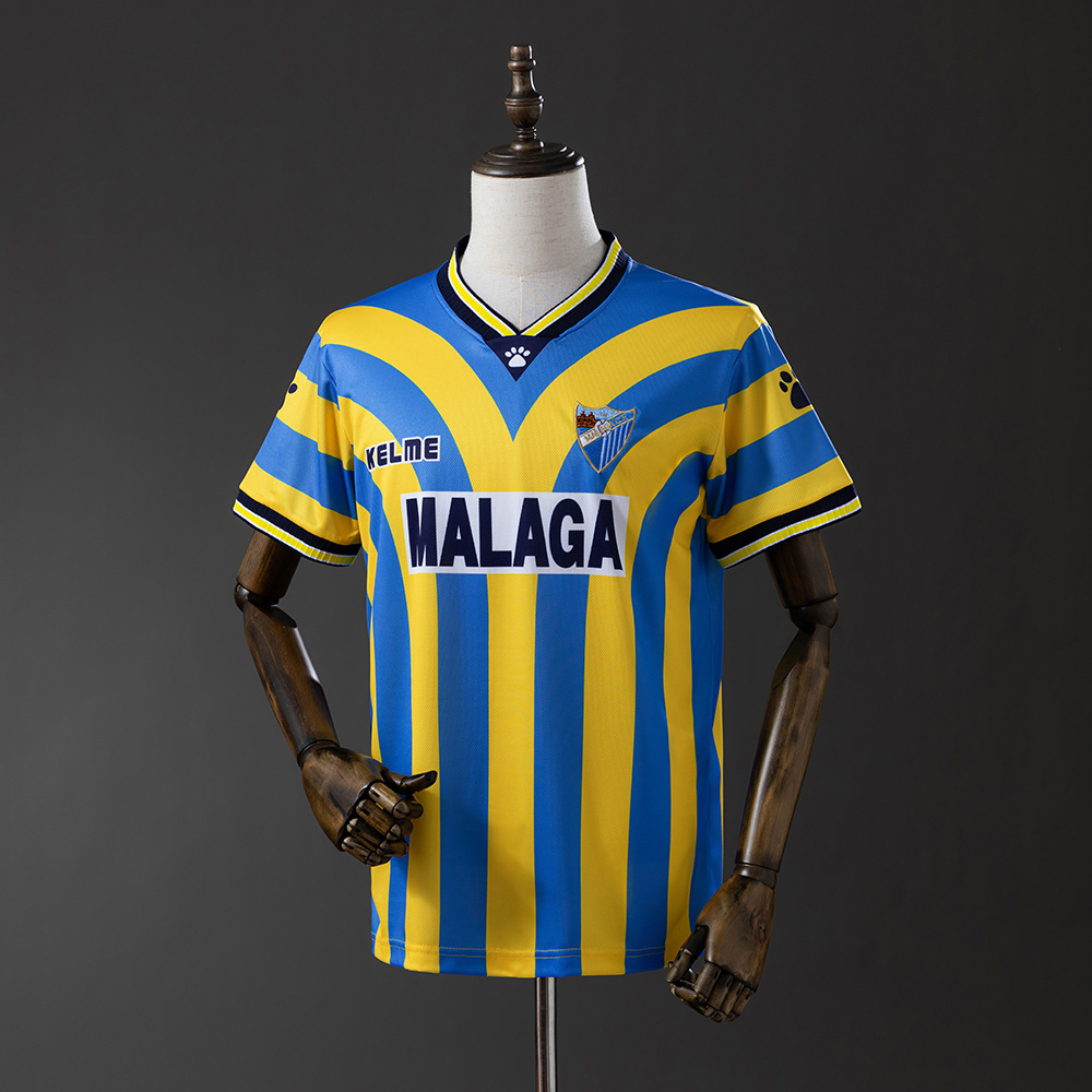 Retro Málaga CF 1997/98 Away Jersey – Vintage Replica Football Soccer Shirt – Size S–XXL