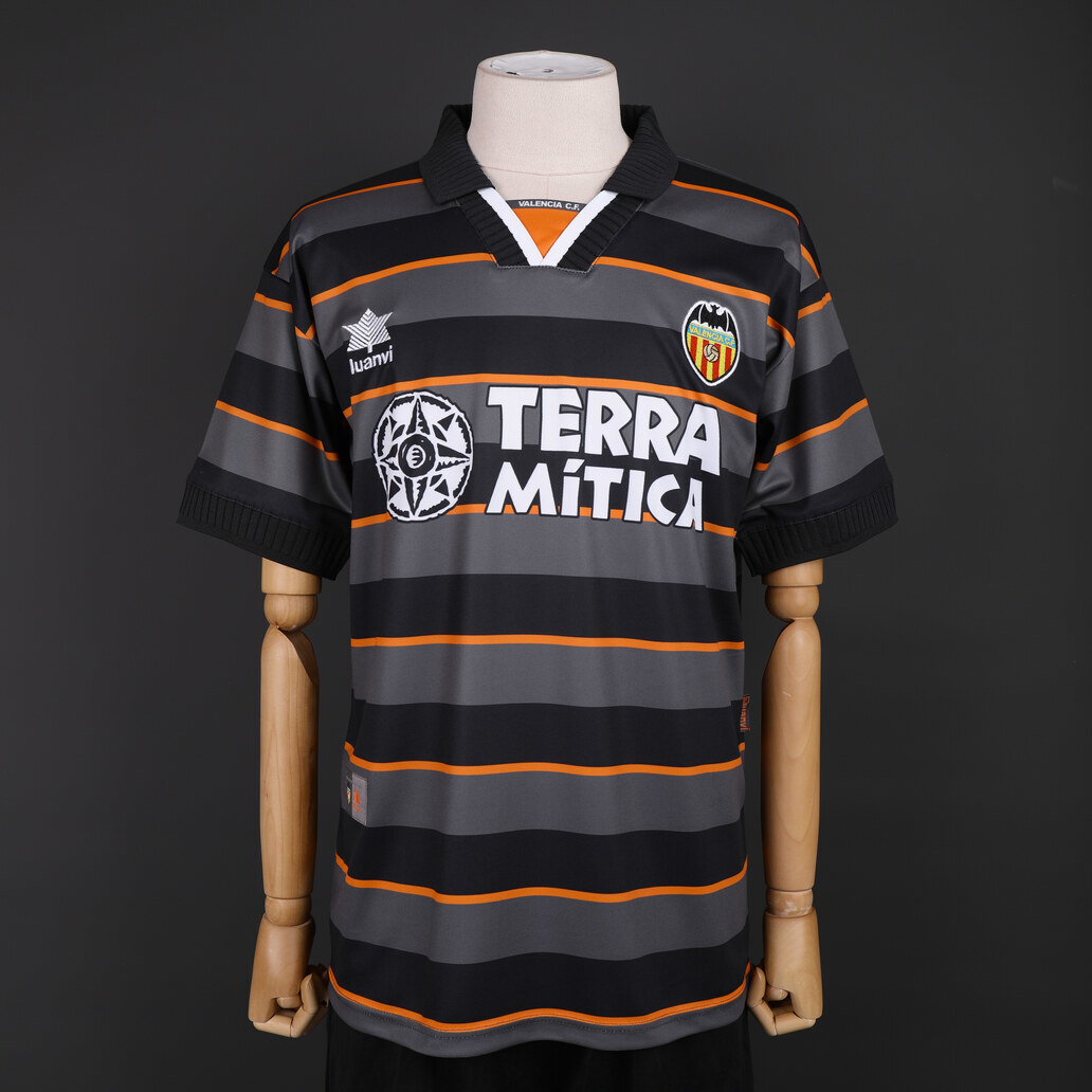 Valencia 1999/00 Second Away Retro Jersey – Vintage Replica Football Soccer Shirt – Size S–XXL