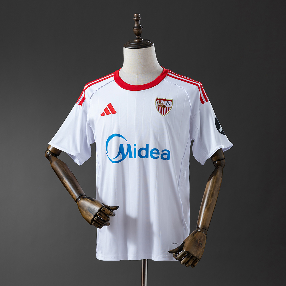 Sevilla 2025/26 Home Jersey – Replica Football Soccer Shirt – Size S–4XL