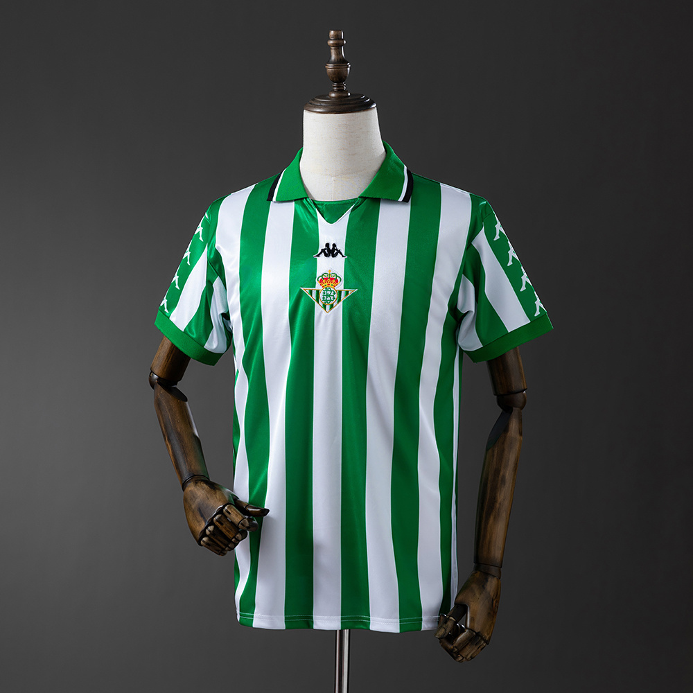Real Betis 1999/00 Home Retro Jersey – Vintage Replica Football Soccer Shirt – Size S–XXL