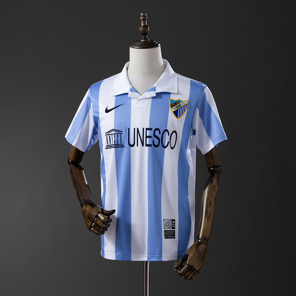 Retro Málaga CF 2013 Home Jersey – Vintage Replica Football Soccer Shirt – Size S–XXL