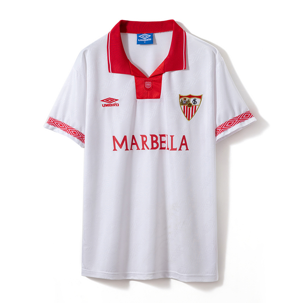 Retro Sevilla 1994/96 Home Jersey – Vintage Replica Football Soccer Shirt – Size S–2XL