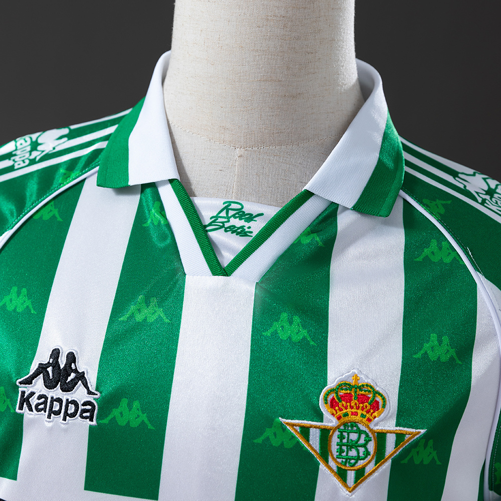 Real Betis 1995/96 Home Retro Jersey – Vintage Replica Football Soccer Shirt – Size S–XXL
