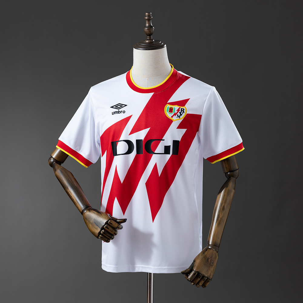 Rayo Vallecano 2025/26 Home Jersey – Replica Football Soccer Shirt – Size S–4XL