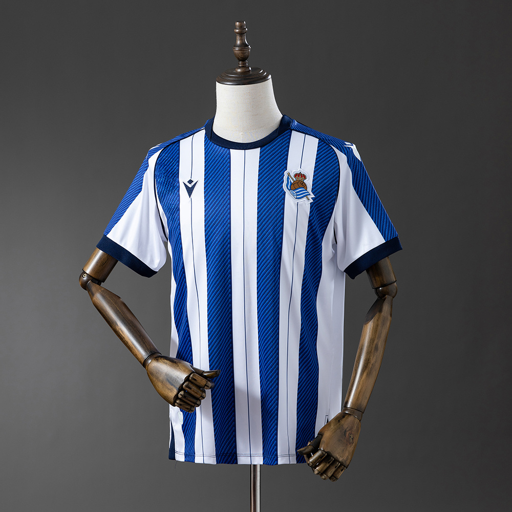 Real Sociedad 25/26 Home Jersey – Replica Football Soccer Shirt – Size S–4XL