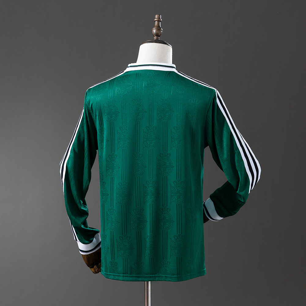 Retro Deportivo La Coruña 1999/00 Away Long Sleeve Jersey – Vintage Replica Football Soccer Shirt – Size S–XXL