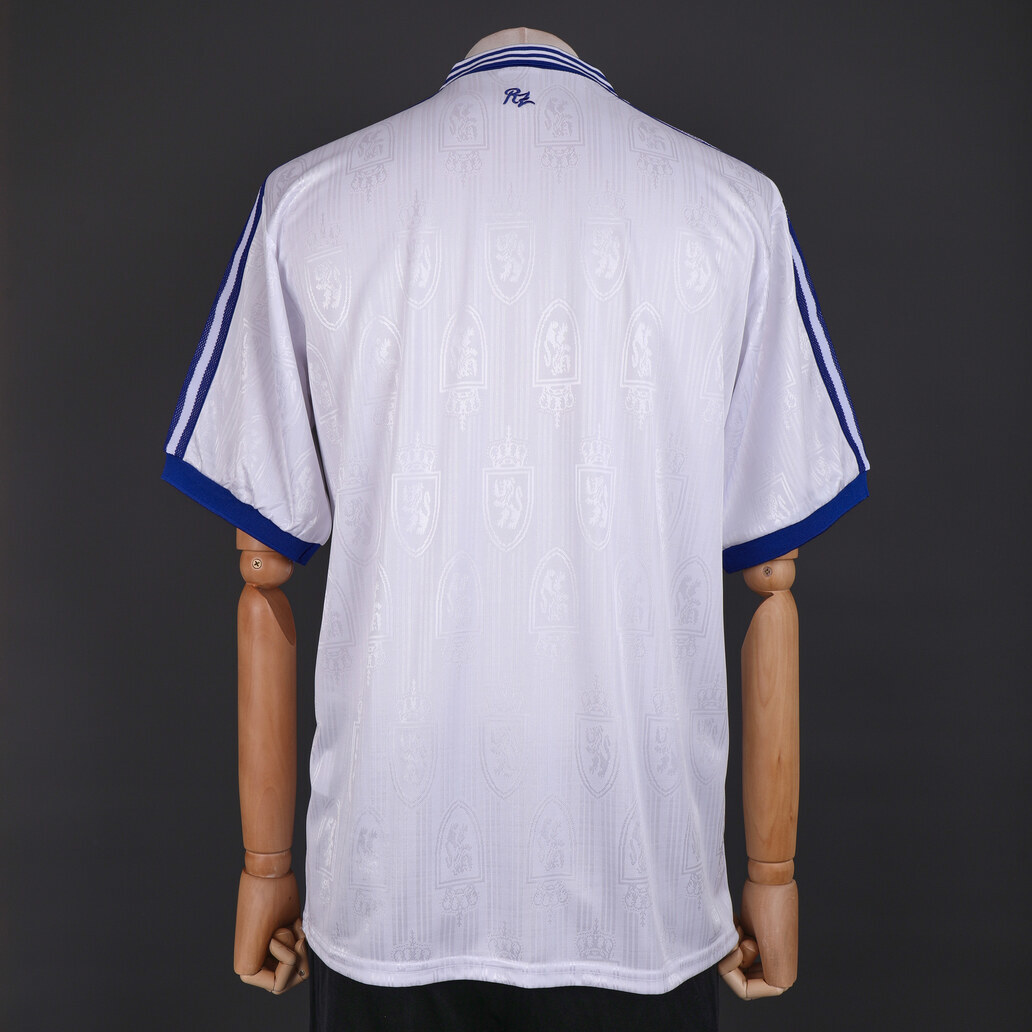 Retro Real Zaragoza 1997/98 Home Jersey – Vintage Replica Football Soccer Shirt – Size S–XXL