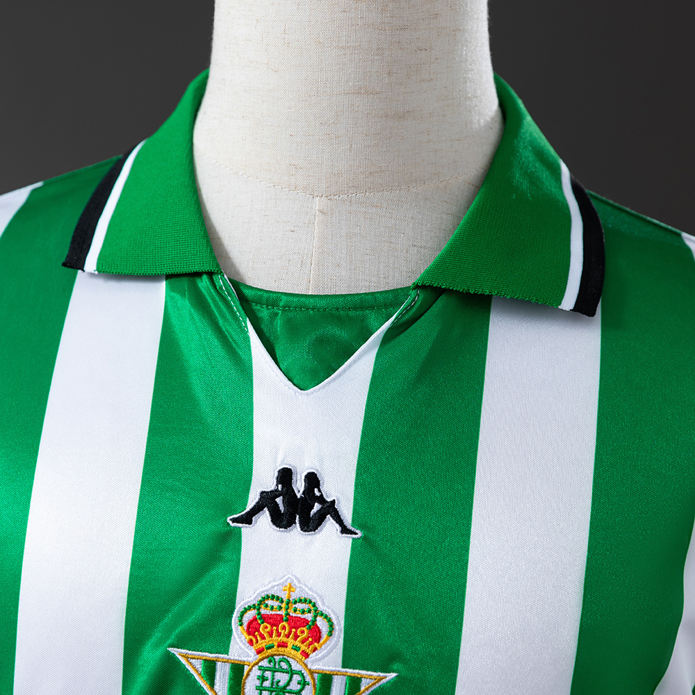 Real Betis 1999/00 Home Retro Jersey – Vintage Replica Football Soccer Shirt – Size S–XXL