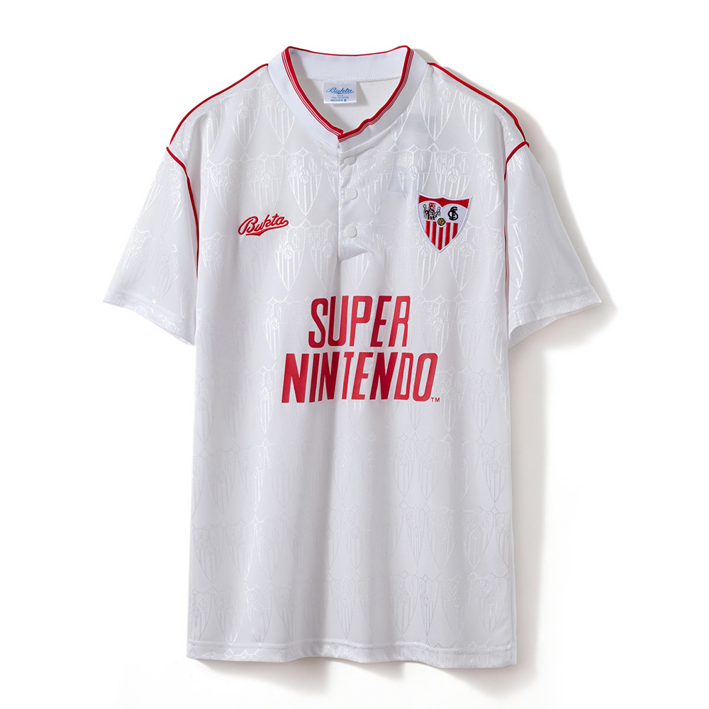 Retro Sevilla 1991/92 Home Jersey – Vintage Replica Football Soccer Shirt – Size S–2XL