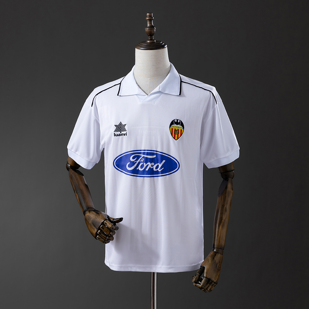 Valencia 1996/97 Home Retro Jersey – Vintage Replica Football Soccer Shirt – Size S–XXL