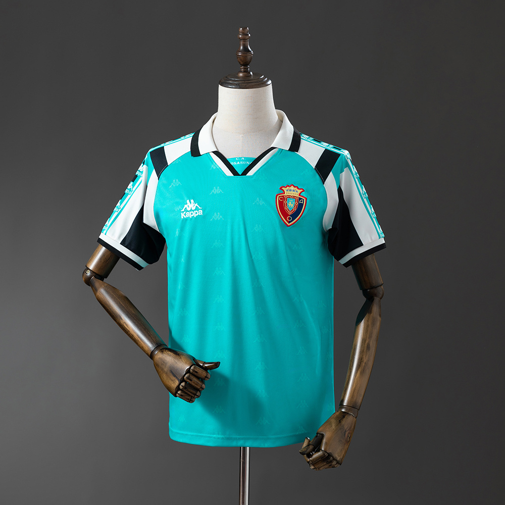 Osasuna 1995/96 Away Retro Jersey – Vintage Replica Football Soccer Shirt – Size S–XXL