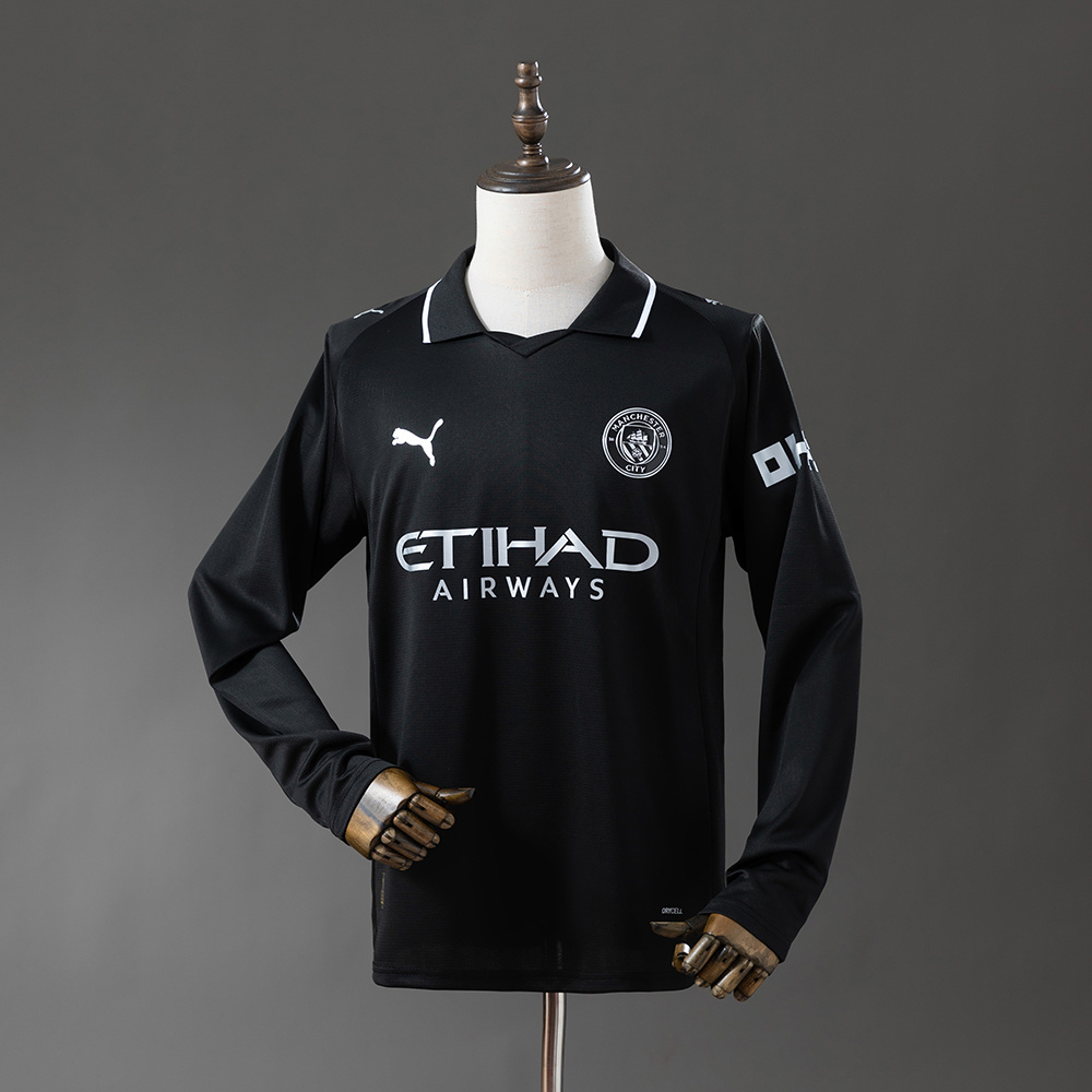 Manchester City 25/26 Away Long Sleeve Jersey – Replica Football Soccer Shirt – Size S–4XL