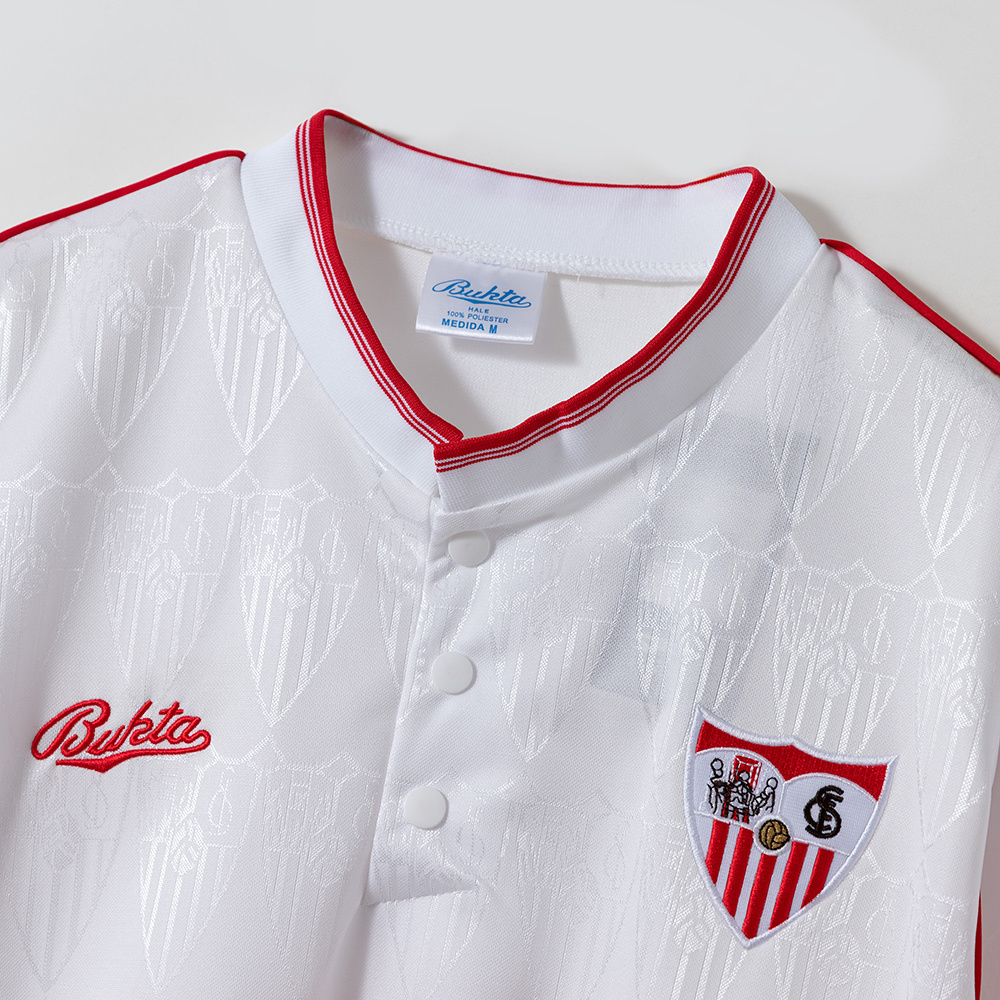 Retro Sevilla 1991/92 Home Jersey – Vintage Replica Football Soccer Shirt – Size S–2XL