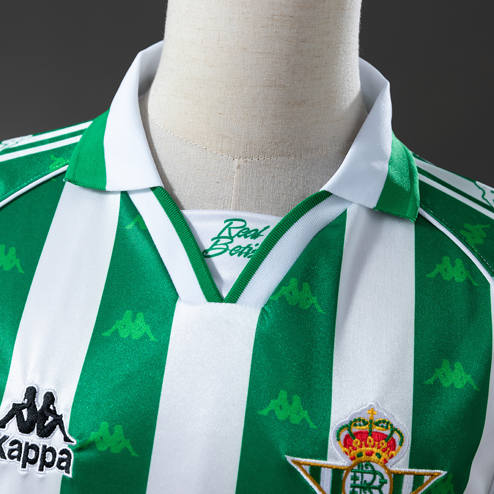 Real Betis 1995/97 Home Retro Jersey – Vintage Replica Football Soccer Shirt – Size S–XXL