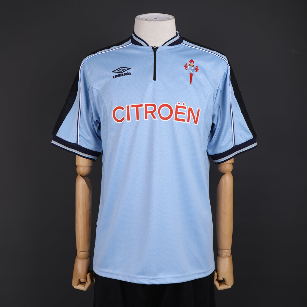 Celta de Vigo 1999/00 Home Retro Jersey – Vintage Replica Football Soccer Shirt – Size S–XXL