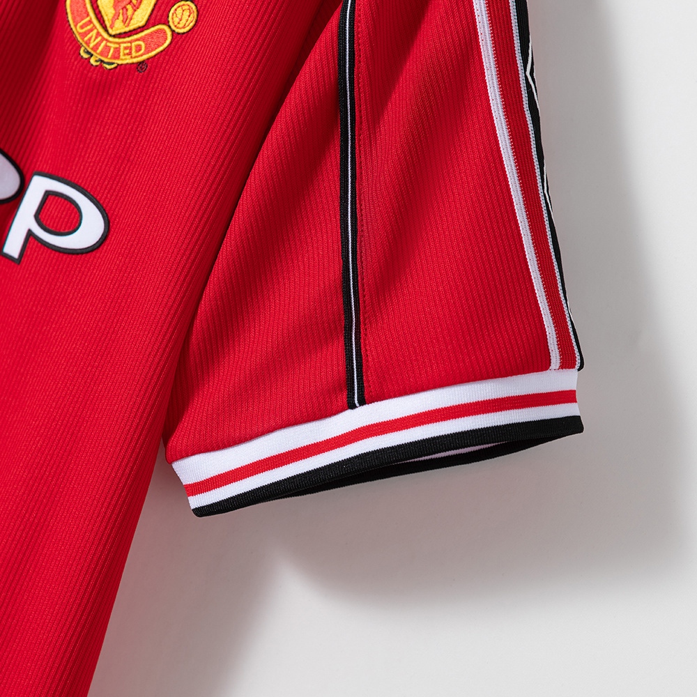 Manchester United 1998/99 Home Retro Jersey – Classic Replica Football Soccer Shirt – Size S–4XL