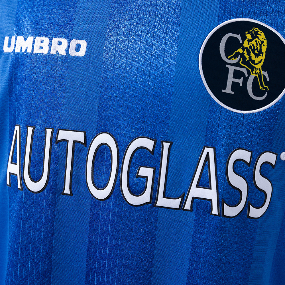 Chelsea 1997/99 Home Long Sleeve Retro Jersey – Classic Replica Football Soccer Shirt – Size S–XXL