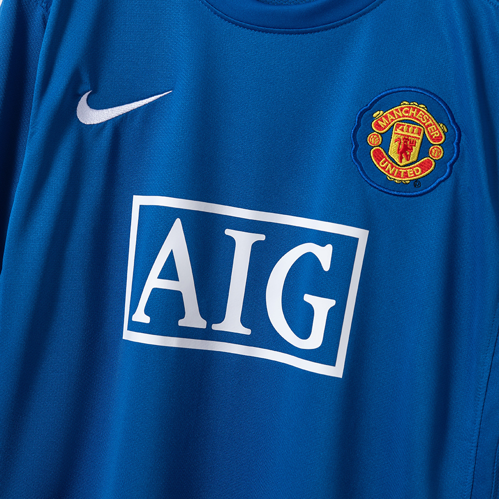 Manchester United 2008/09 Second Away Long Sleeve Retro Jersey – Classic Replica Football Soccer Shirt – Size S–XXL