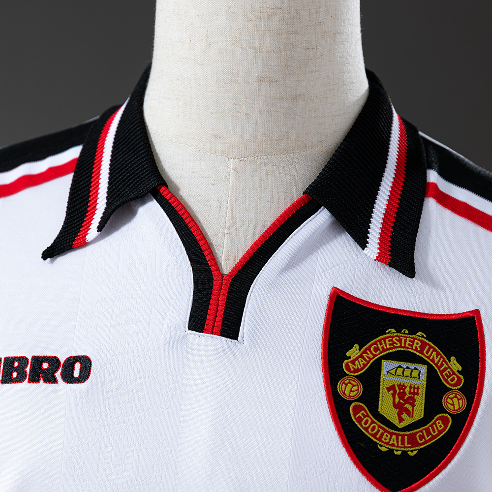 Manchester United 1998/99 Away Long Sleeve Retro Jersey – Classic Replica Football Soccer Shirt – Size S–XXL