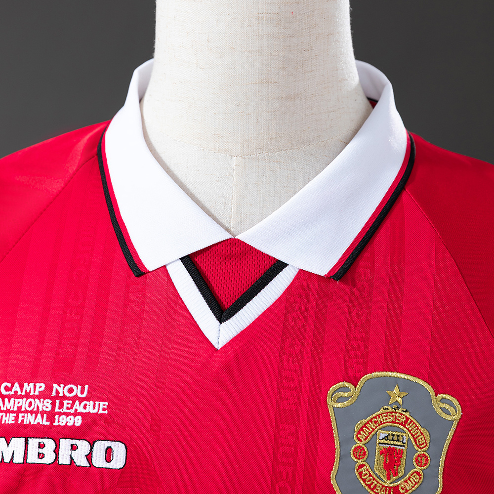 Manchester United 1999/00 Champions League Final Home Retro Jersey – Classic Replica Football Soccer Shirt – Size S–4XL