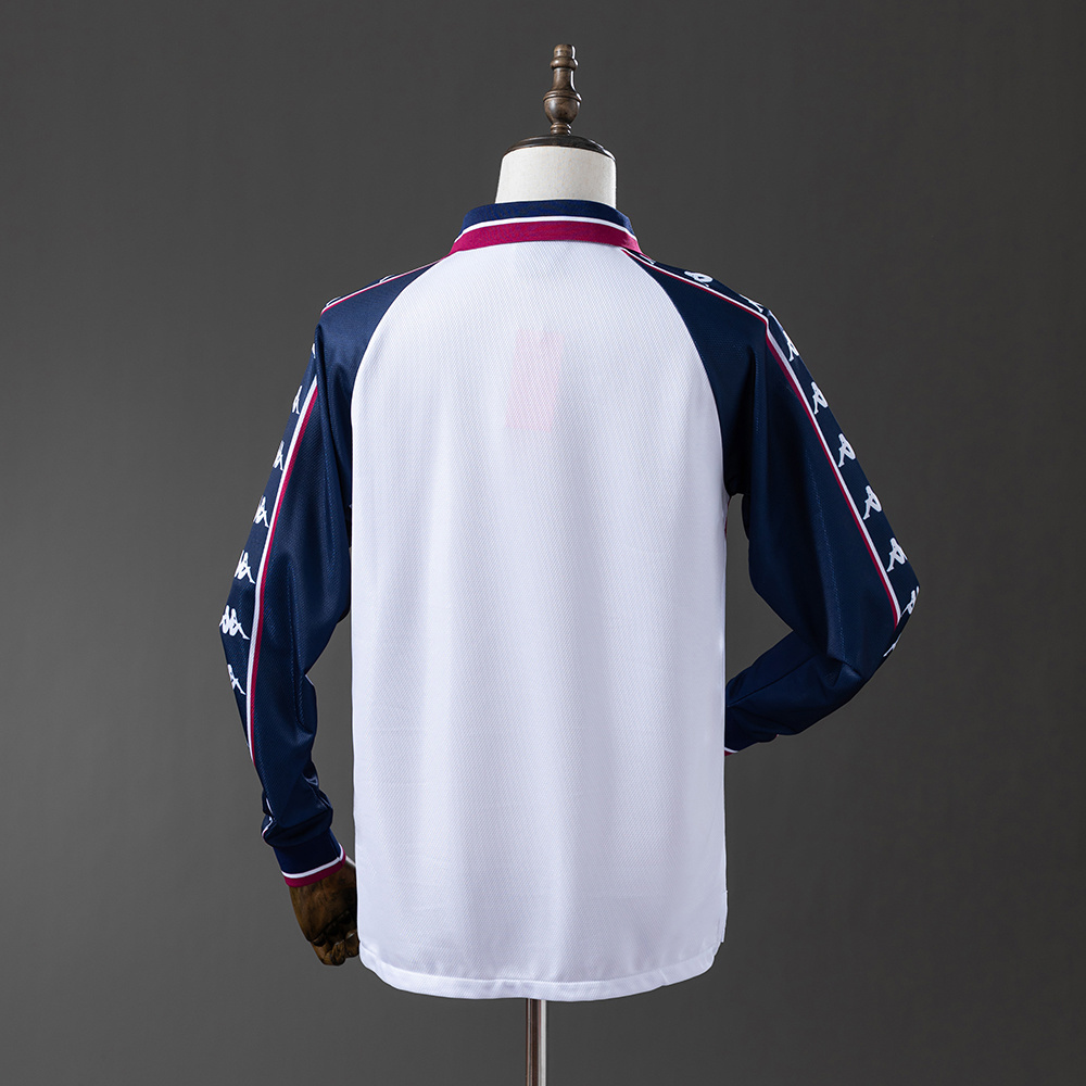 Manchester City 1997/98 Away Long Sleeve Retro Jersey – Classic Replica Football Soccer Shirt – Size S–XXL