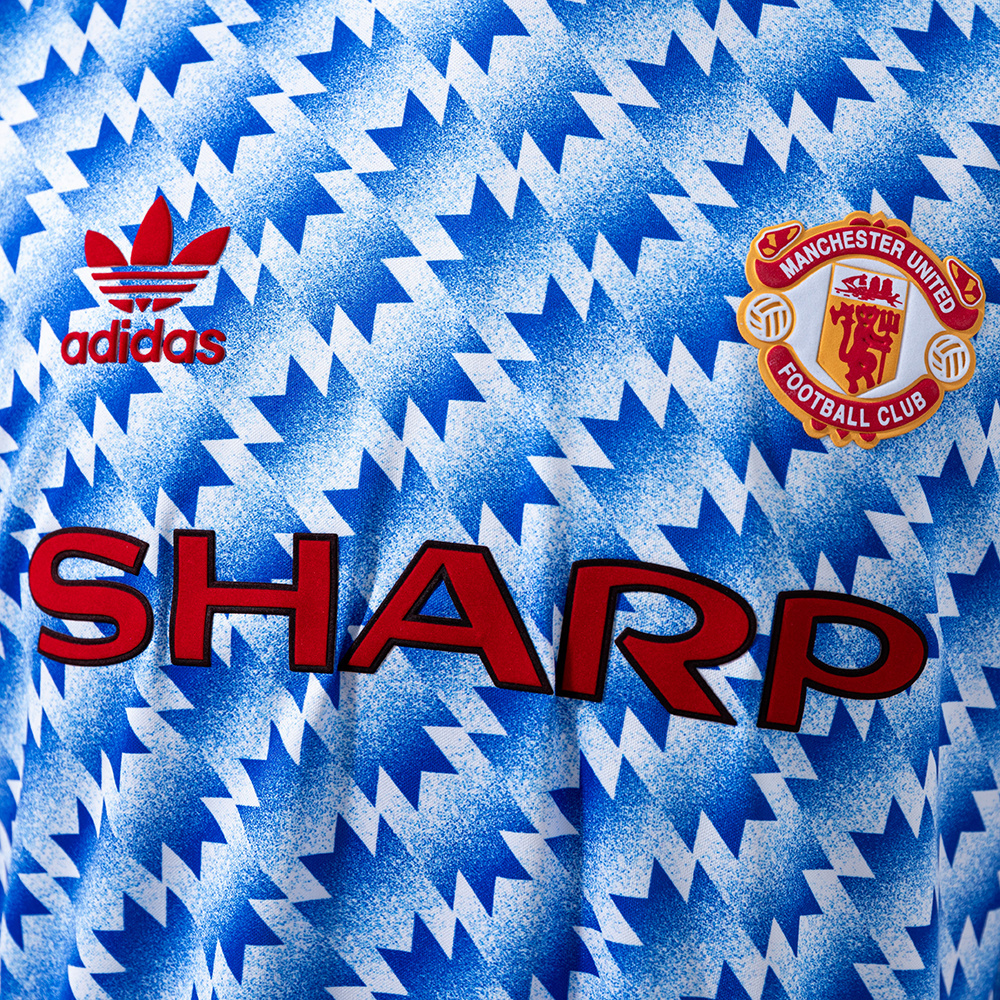 Manchester United 1990/92 Away Long Sleeve Retro Jersey – Classic Replica Football Soccer Shirt – Size S–XXL