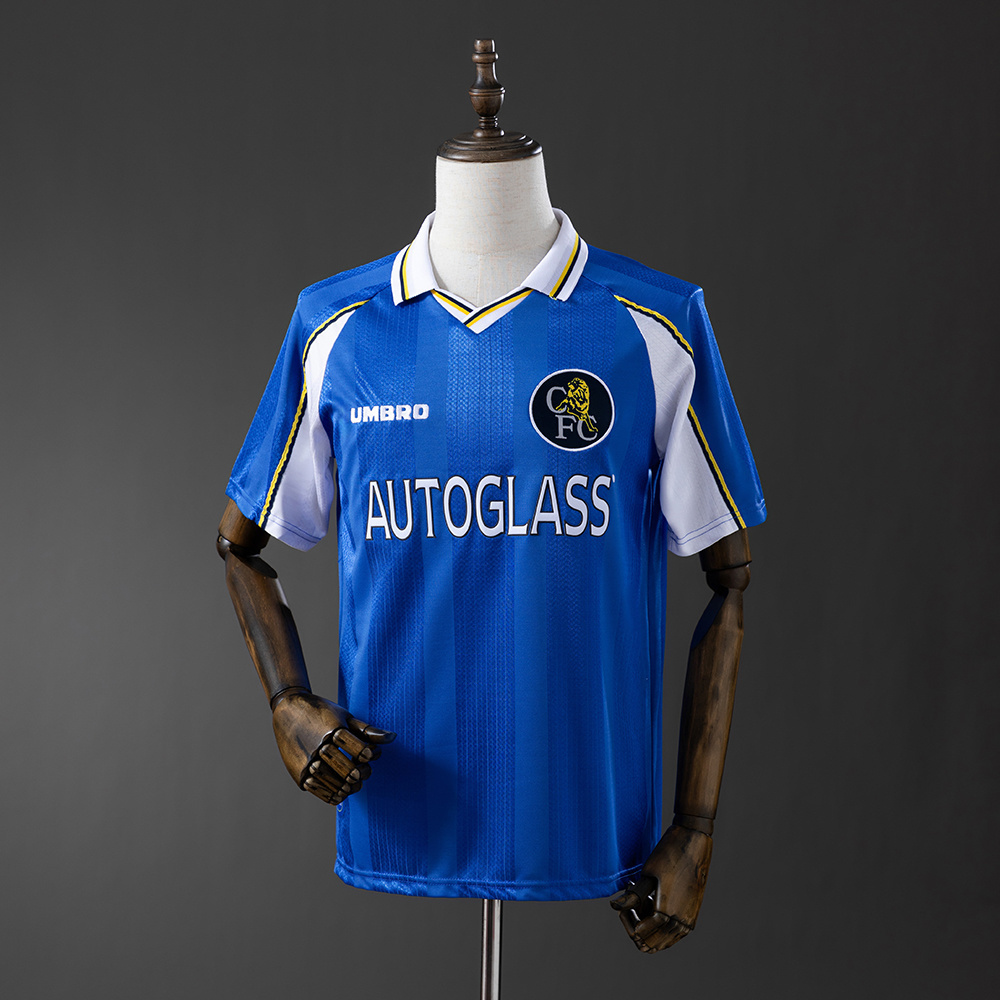 Chelsea 1997/99 Home Retro Jersey – Classic Replica Football Soccer Shirt – Size S–XXL