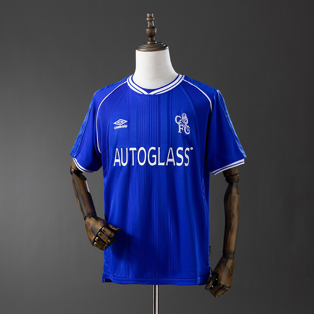 Chelsea 1999/01 Home Retro Jersey – Classic Replica Football Soccer Shirt – Size S–XXL