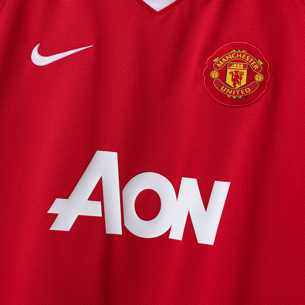 Manchester United 2010/11 Home Retro Jersey – Classic Replica Football Soccer Shirt – Size S–XXL