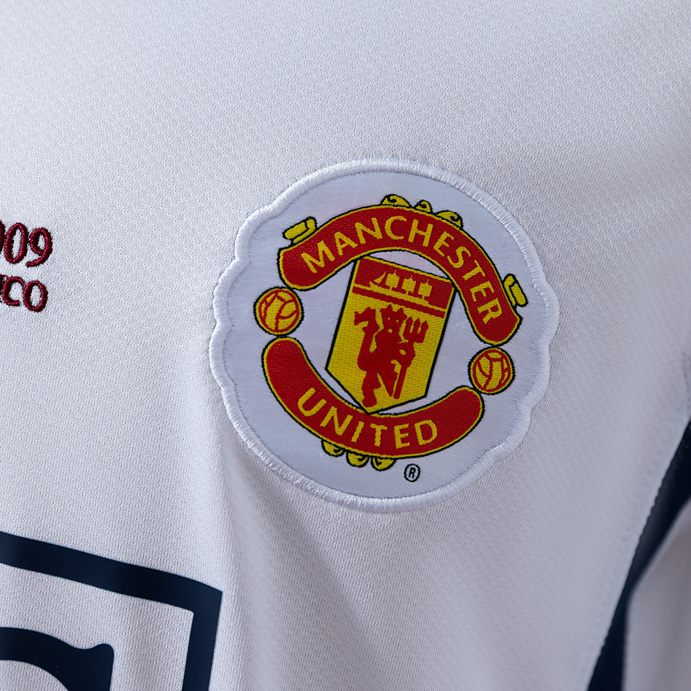 Manchester United 2008/09 Away Champions League Edition Long Sleeve Retro Jersey – Classic Replica Football Soccer Shirt – Size S–XXL