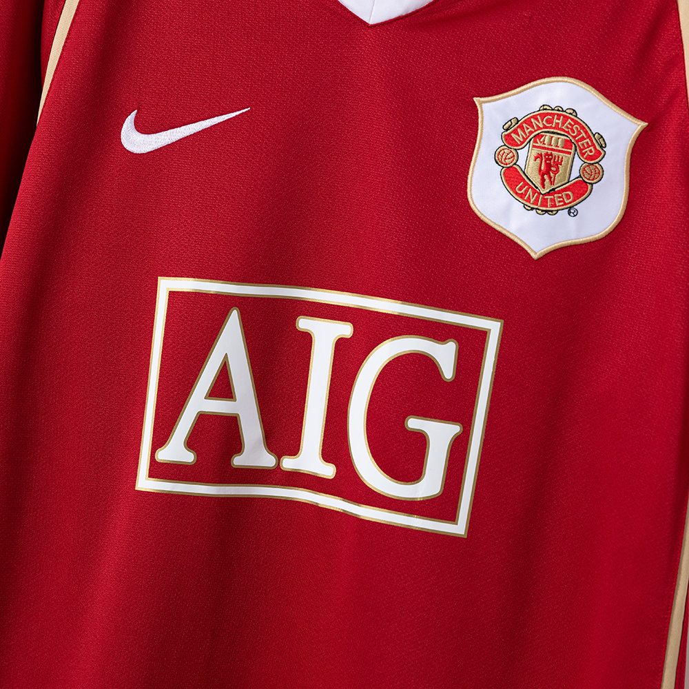 Manchester United 2006/07 Home Retro Jersey – Classic Replica Football Soccer Shirt – Size S–XXL