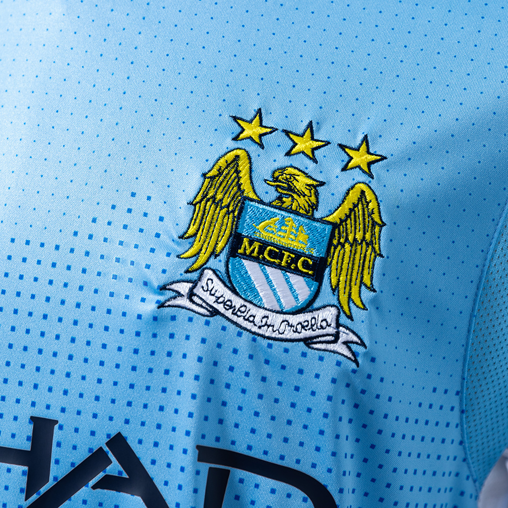 Manchester City 2011/12 Home Retro Jersey – Classic Replica Football Soccer Shirt – Size S–XXL